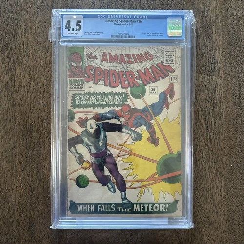 Amazing Spider-Man #36 (May 1966) CGC 4.5~O/W-Pages 1st App Looter Marvel