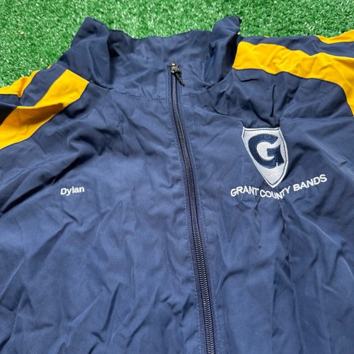 Grand County Bands Jacket Mens 2XL Blue Gold Full Zip Track Warm Up Coat - Picture 4 of 6