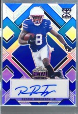 2022 Leaf Metal Draft Reggie Roberson Jr. Autographs Prismatic Blue Auto /30