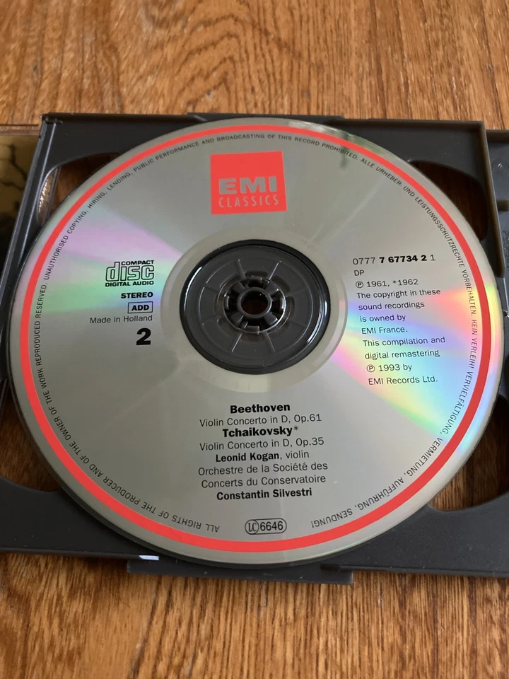 Rare LEONID KOGAN PROFILE 2 x CD 1st Holland Press 1993 VIOLIN NEAR MINT - Image 3 of 4