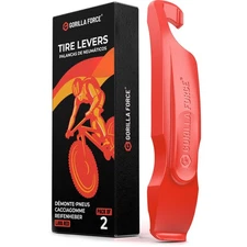 	Gorilla Force Ultra Strong Bike Tire Levers | 2 Pack | Lava Red	