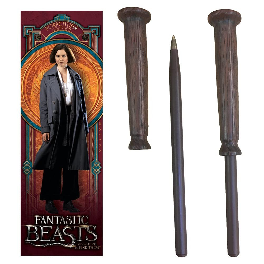 Noble Collection Fantastic Beasts Tina Goldstein Wand Pen with Bookmark