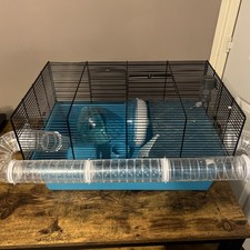 Wire Hamster Mouse Cage  Large + Accessories + Wheel+house