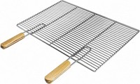 Grillrost 67 X 40 Cm Edelstahl Rechteckig Abnehmbare Griffe BBQ GrillzubehöR