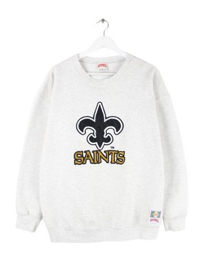 Nutmeg 90s Vintage New Orleans Saints Sweater Grau XL Herren