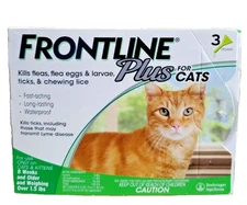 FRONTLINE Plus Flea & Tick Treatment for Cats and Kittens - 3 Dose EPA approved!