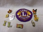 Lions Club Pins and Patch--9 Pins, All With Lions Markings — photo 1