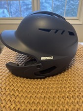 Marucci DuraVent SB Batting Helmet w/jaw guard in Navy Blue Adult Large NWT