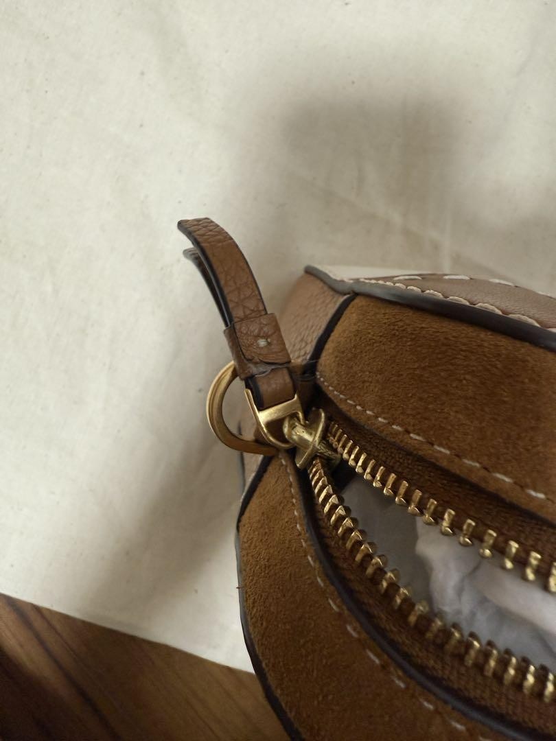 Tory Burch Leather McGraw Patchwork Camera Should… - image 11