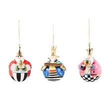 Patience Brewster Nativity Jolly Wisemen Ball Ornaments, Set of 3 NEW 