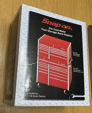Snap-on Tools Die Cast Metal Tool Storage Box Bank 18 Scale With Box