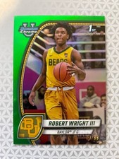 2024-25 Bowman Chrome University 1st #15 Robert Wright III Green /99 Baylor
