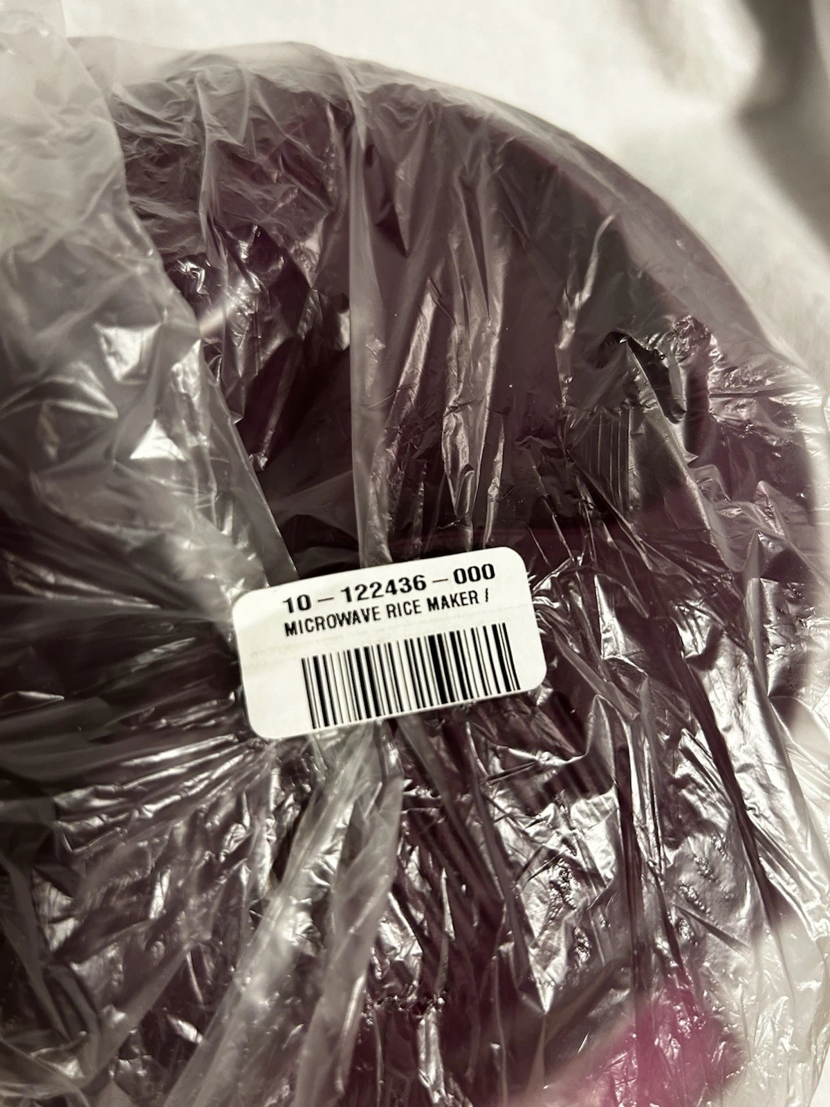 Tupperware Large Microwave Rice Maker - Rhubarb Purple 2.2L NIP