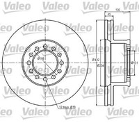 2X Valeo 187052 Bremsscheibe