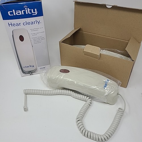 Teléfono Clarity C210 Amplificado 1 Línea Trimline para Discapacidad Auditiva Línea Fija NUEVO - Imagen 4 de 10