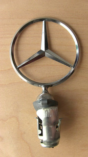 Vintage Oldtimer Mercedes Stern Motorhaube