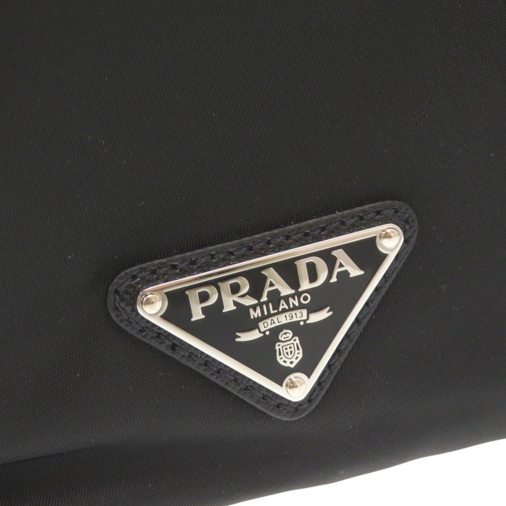 PRADA nylon black backpack daypack black 1213 PRADA from japan thumbnail 9