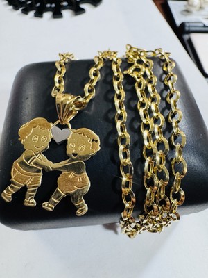 アクセサリー 18K (750) saudi gold 18CT 18K 750 Saudi Real Fine Gold Snake Chain Necklace 19.5