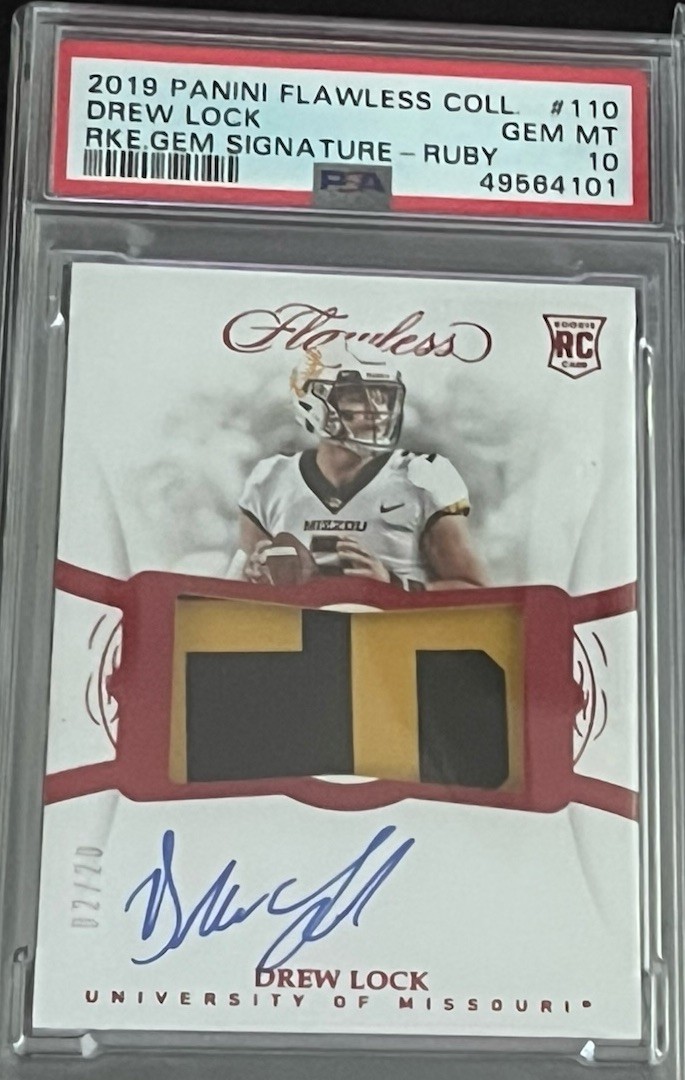 Drew Lock Panini Flawless Collegiate #110 Base