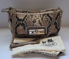COACH Embossed Python RARE Exotic Snakeprint Kristin  Shoulder/Crossbody