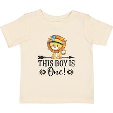 Inktastic 1st Birthday Party Tribal Lion Boys Baby T-Shirt 1 Year Old Arrow Tees