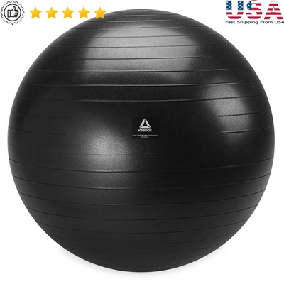 #ad Weighted Stability Ball Kit 75cm W Pump Core Strength Training Equipment New $32.24