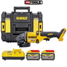 DeWalt DCG418X2 54V XR FlexVolt Brushless 125mm Angle Grinder + 2x 9Ah Batteries