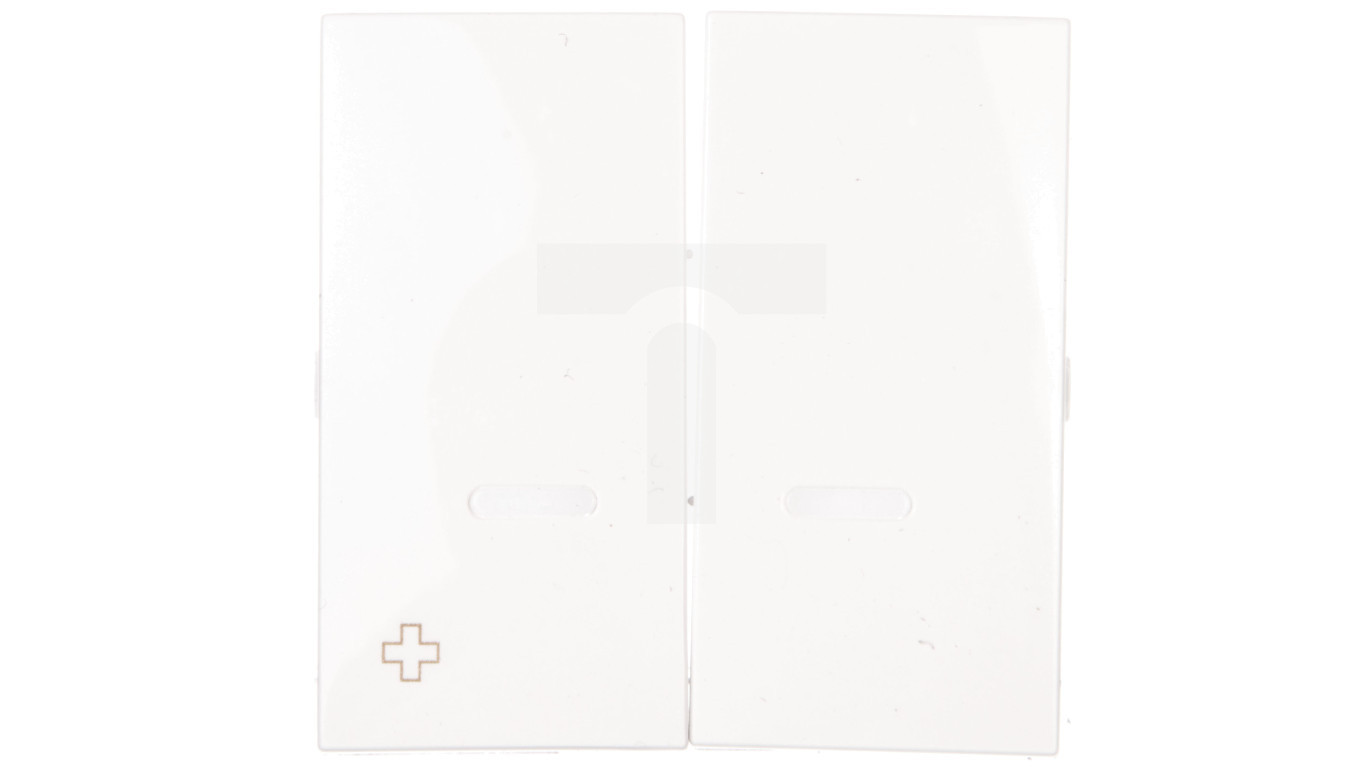 Simon 54 Double key for SW5M and SP2M with backlight antibacterial white  /T2UK