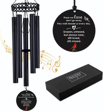 Cardinal Memorial Wind Chimes for Outside,Sympathy Windchime for Loss of Loved O