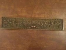 National Cash Register ORIGINAL Red Brass Drawer Front Renaissance Model NCR