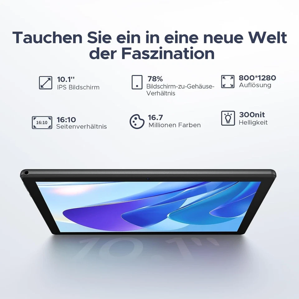 DOOGEE U10 2025 Android 15 Tablet 10 Inch, 16GB RAM + 128GB ROM - Bild 4 von 4