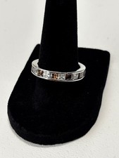 Brown & Clear Princess Cut Cubic Zirconia Ste...