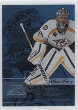 2015-16 Upper Deck Fleer Showcase Flair Row 1 Blue Ice 87/99 Pekka Rinne #3 0s3