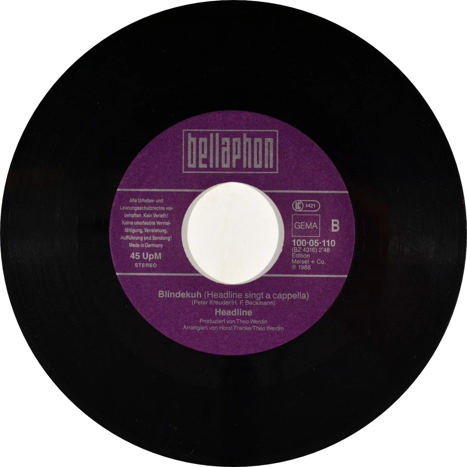 7" HEADLINE Was kann schöner sein CV DORIS DAY Que Serà BELLAPHON 1988 NEUWERTIG - Bild 4 von 4