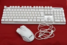 RedThunder Wireless Keyboard K10 And Mouse M10 Combo - White 