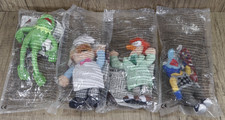 4x McDonalds Happy Meal Toys - 25 Years Of Muppets - Kermit / Chef /Beaker/Gonzo