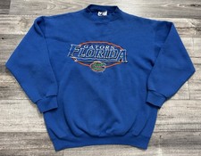 Vintage Florida Gators Sweatshirt Pullover Mens Size Large College Sports Blue