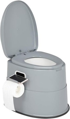 VINGLI Portable Toilet | Indoor Outdoor Commode w/Detachable Inner Bucket & Remo