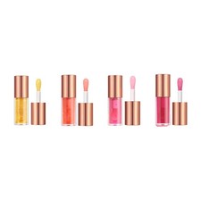 Aceite de labios para mujeres para cuidado de labios brillo de labios hidratante tintado aceite de labios acabado de vidrio