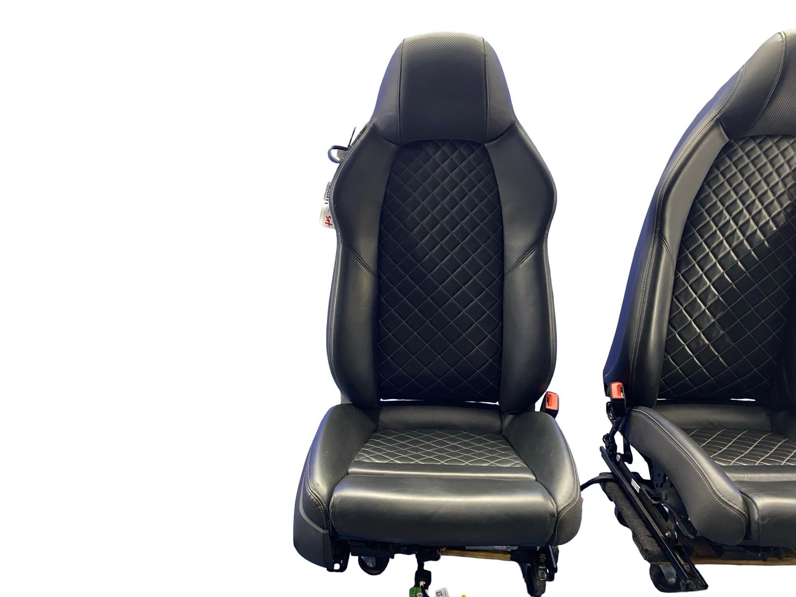 2017-2023 AUDI R8 FRONT LEFT RIGHT SEAT ASSEMBLY SET BLACK LEATHER *NOTE*