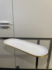 Heirol x Nosse Ceramics EDGE piatto 30 - avorio / oro - NUOVO