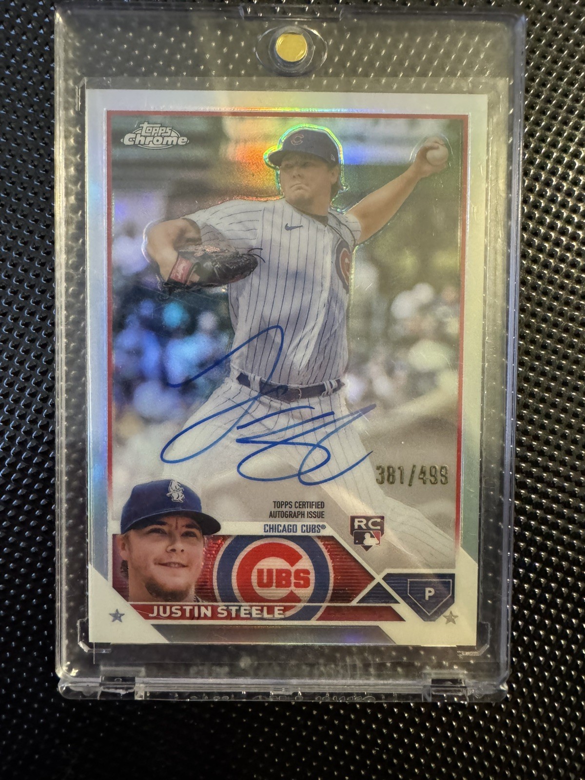 2023 Topps Chrome Justin Steele Rookie Refractor Auto SP #RA-JST Cubs /499