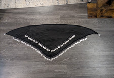 Black belly dancing hip scarf