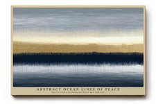 Paul Sinus Wandbild Abstract Ocean Lines of Peace – Goldene Reflexionen