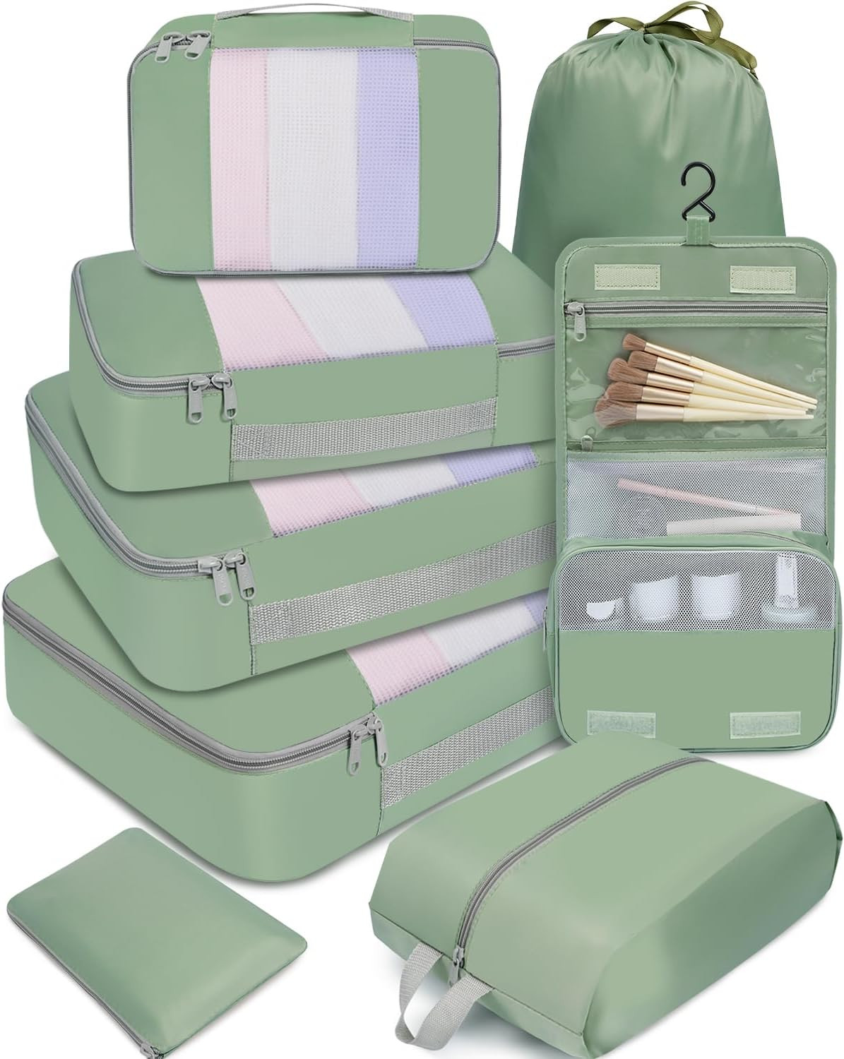 Set 8 Cubi da Viaggio Organizer Valigia Multifunzione | Spazio Extra