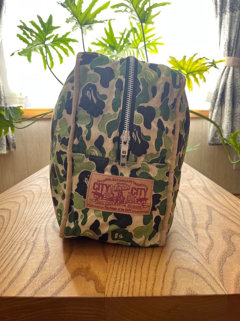 A BATHING APE 90s Vintage ABC Camo Green Boston Duffle Bag 60cm