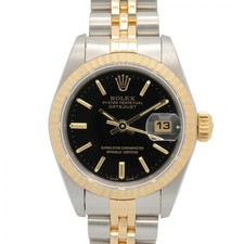 Orologio da polso ROLEX Datejust R Black Bar 69173 automatico oro 18KYG SS US...