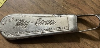 Unique Coca Cola bottle opener mid‑century Sealtite #15 "Drin My Coca