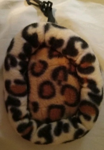 Bed For A Small Pet Like A Hamster Cheetah Print W Attached Strap Comfortable