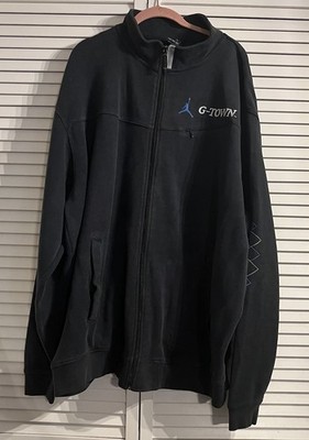 Vintage Mens Jordan Georgetown Hoyas Full Zip Track Warm Up Jumpman Gear 2XL